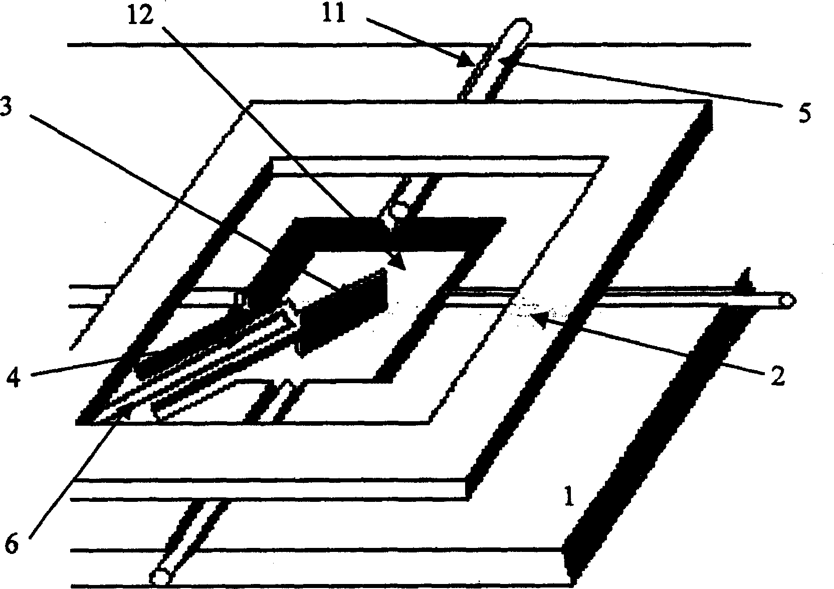 Thermally driven optical fibre switch for micromachinery and its making method