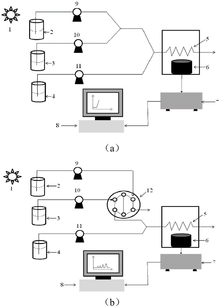 Real-time dynamic detection system for superoxide radicals produced by photocatalytic reaction