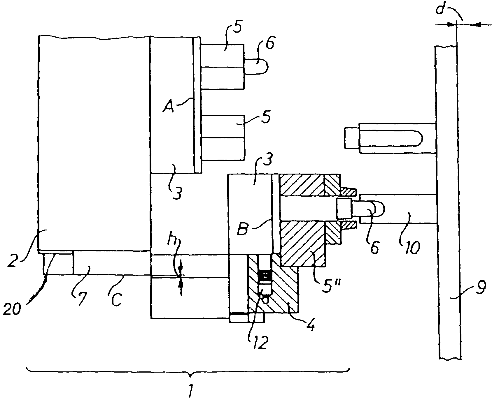 Hydraulic system for a slide