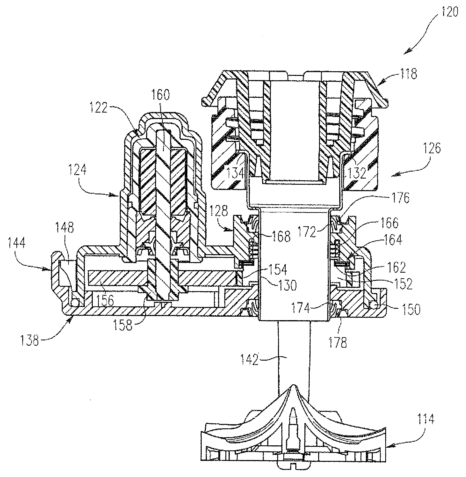 Rotary strut sprinkler