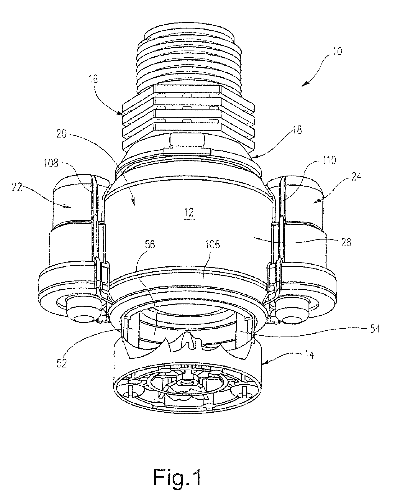 Rotary strut sprinkler