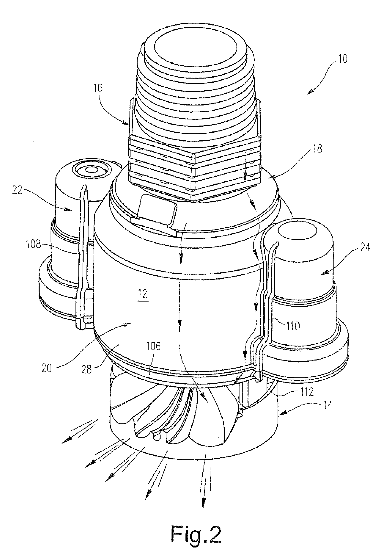 Rotary strut sprinkler