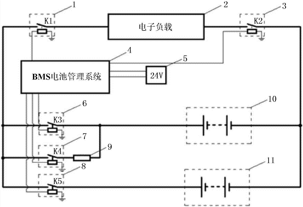 Method for realizing parallel connection of two sets of vehicle-mounted battery systems