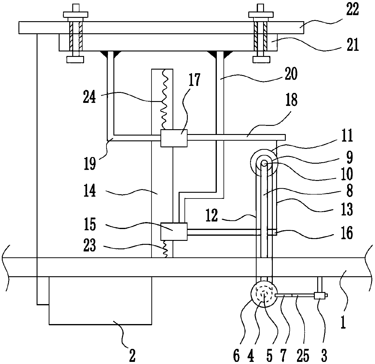 A solar panel height adjustment device for street shops