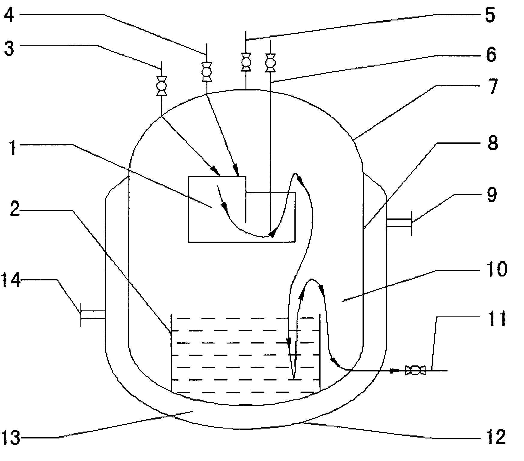 Mass continuous safe production diazomethane reactor and working method thereof