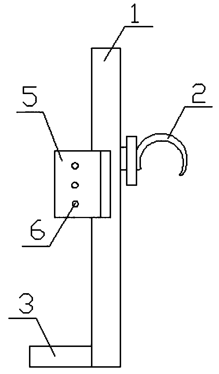 Phlegm suction tube bracket