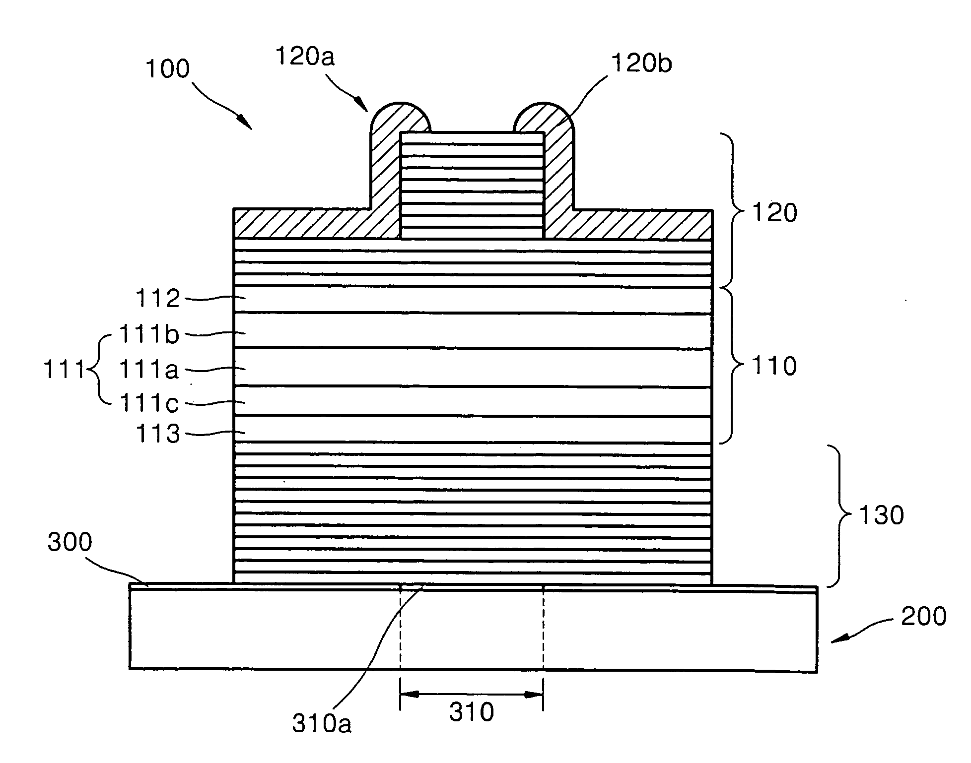 Long wavelength vertical cavity surface emitting laser with integrated photodetector