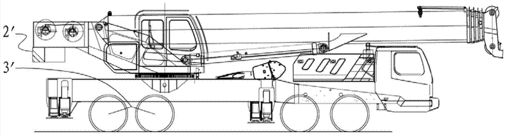 Counterweight device of crane and crane with counterweight device