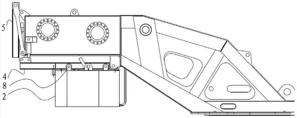 Counterweight device of crane and crane with counterweight device