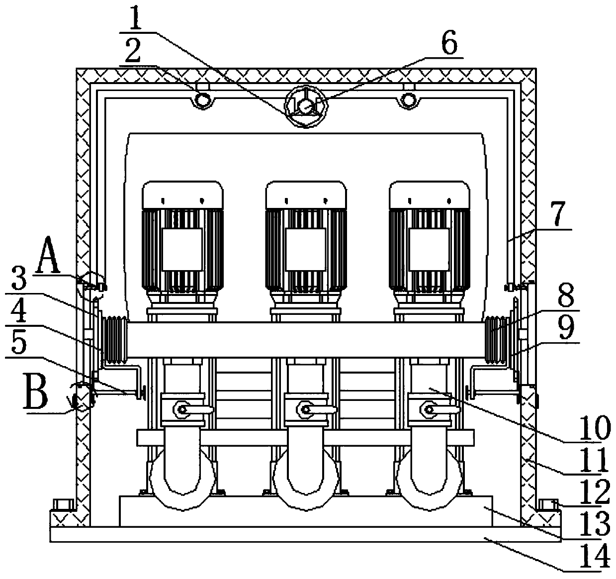 Negative-pressure-free water supply device