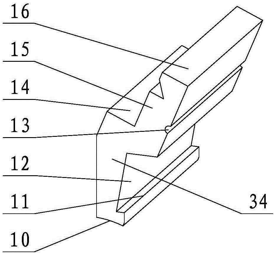 Assembling type pole changing stator iron core and winding