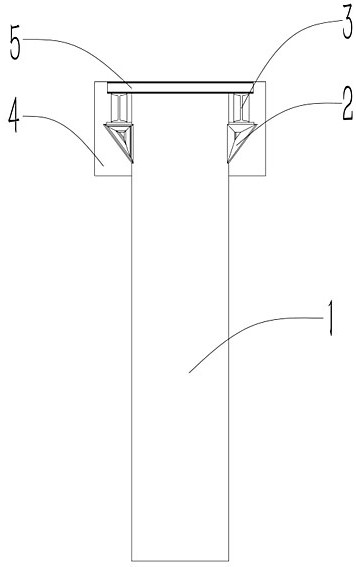 Prefabricated berthing component installation supporting structure and installation method