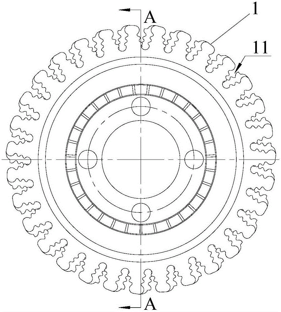 Switching device and measurement system for tongue-and-groove measurement of turbine disc