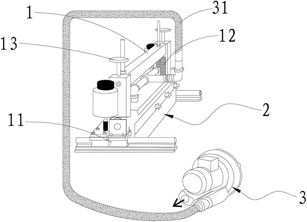 a color wiping mechanism