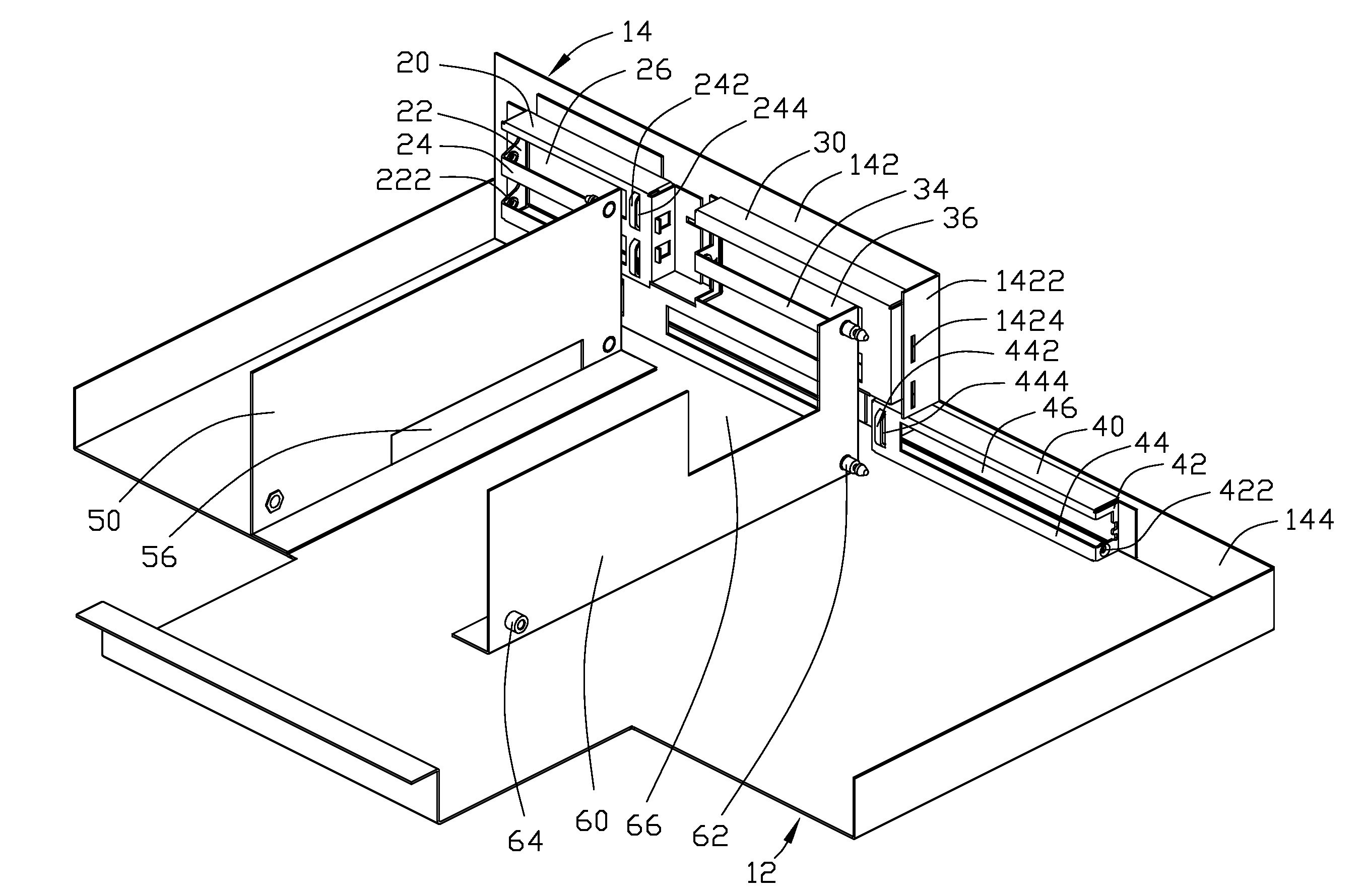 Computer enclosure for securing riser card