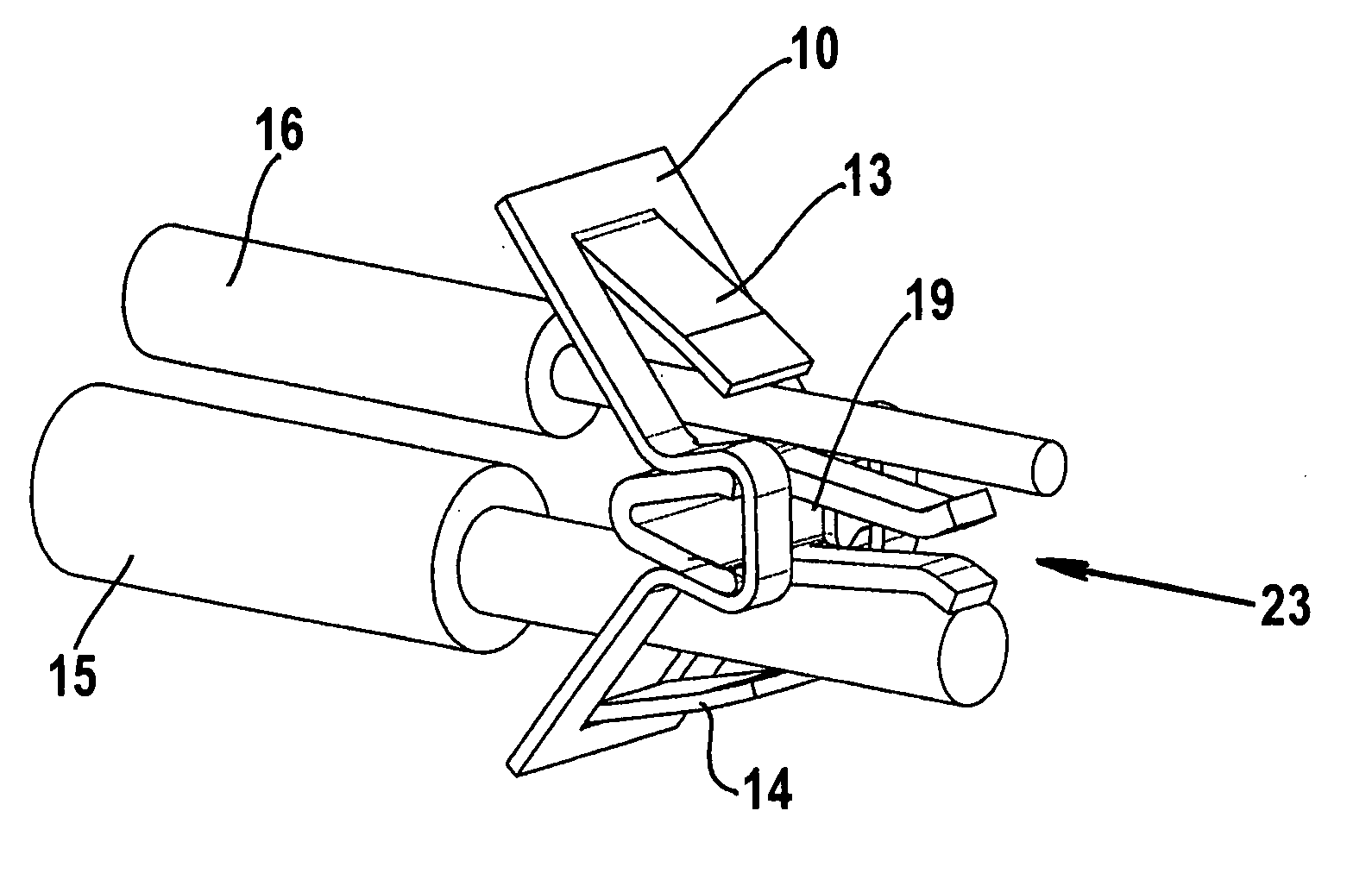 Electrical clamp connector and connecting terminal