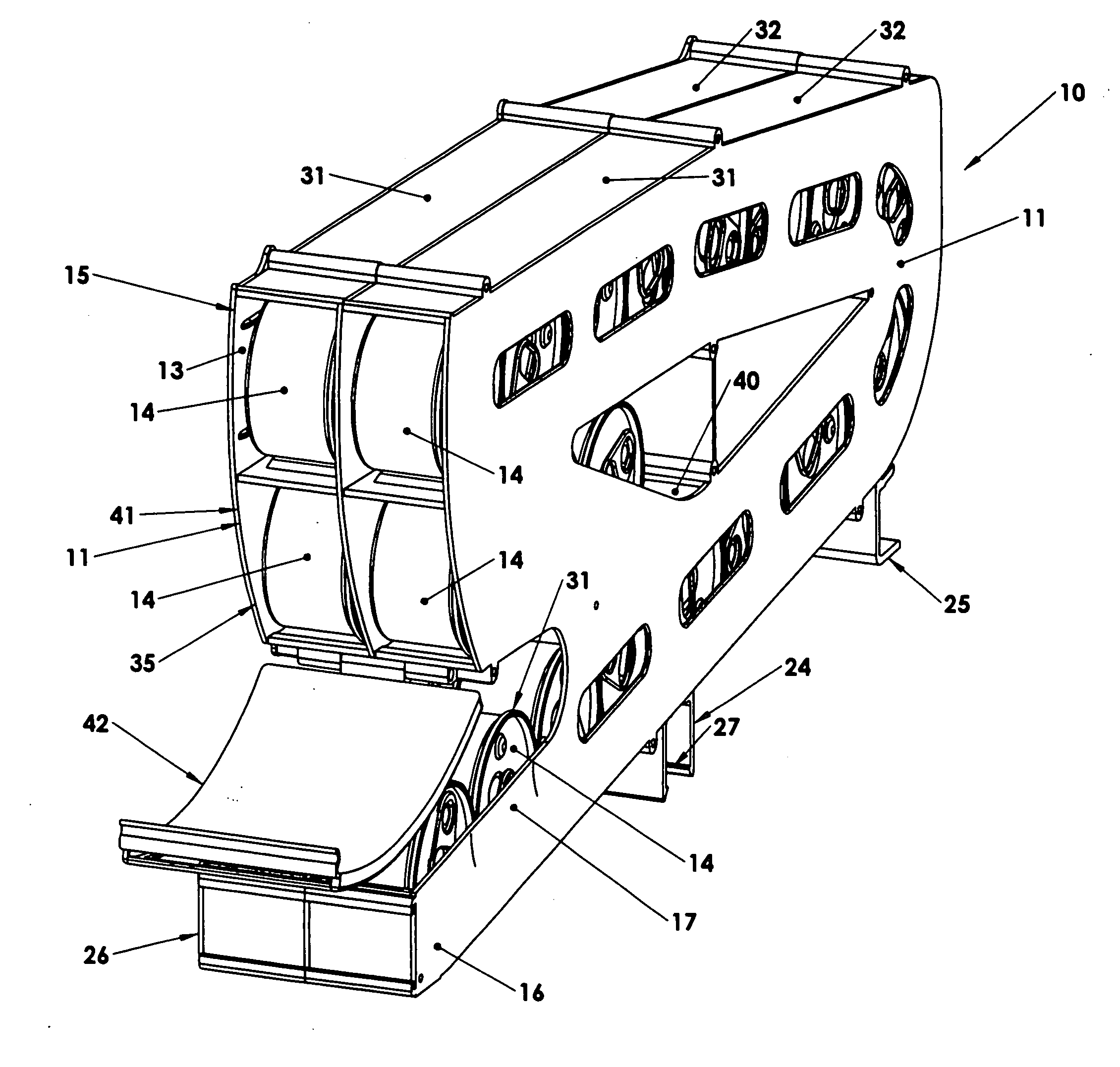 Modular gravity feed storage and dispensing assembly