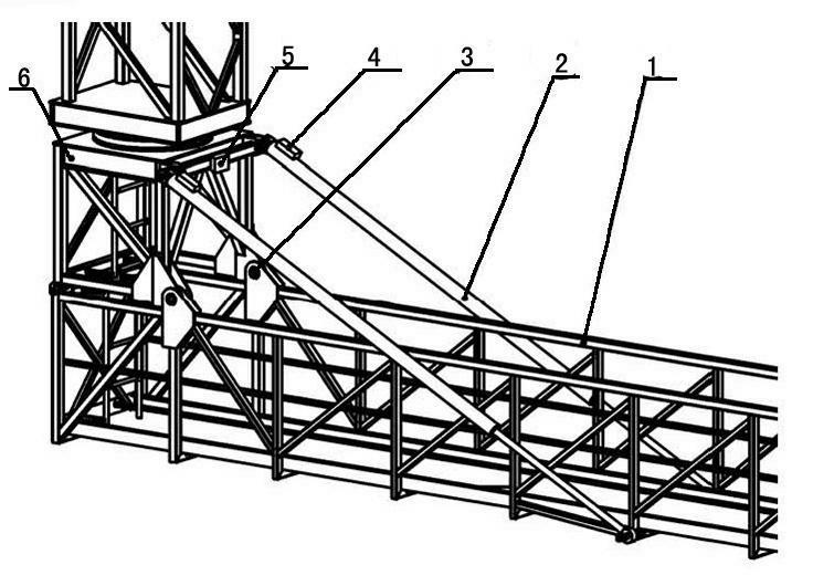 Double-oil cylinder synchronous system for bridge detection operation vehicle