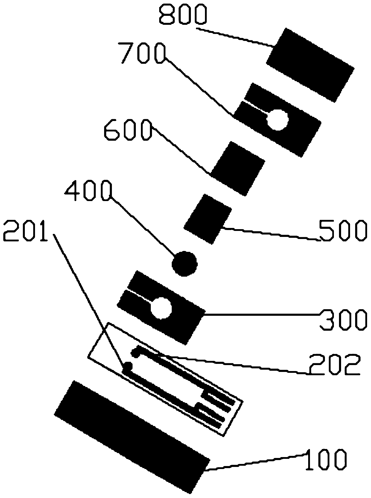 Prothrombin time detection test strip and preparation method thereof