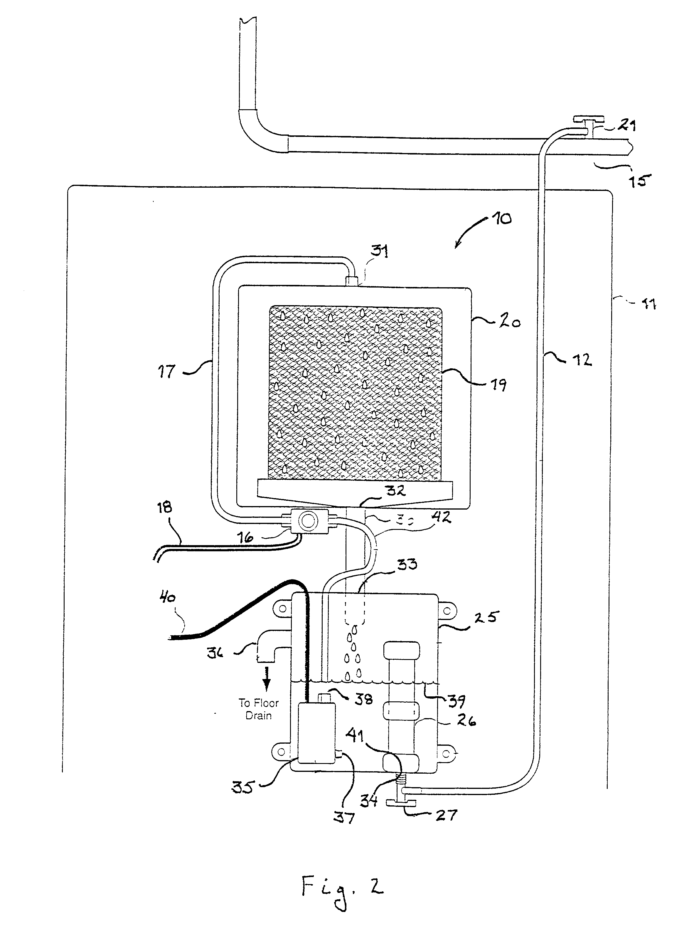 Water conservation system for humidifiers