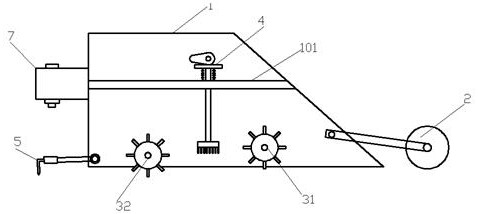 Straw returning device