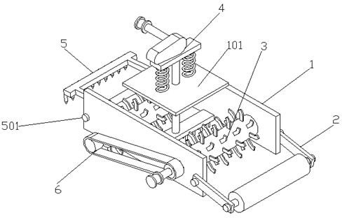 Straw returning device