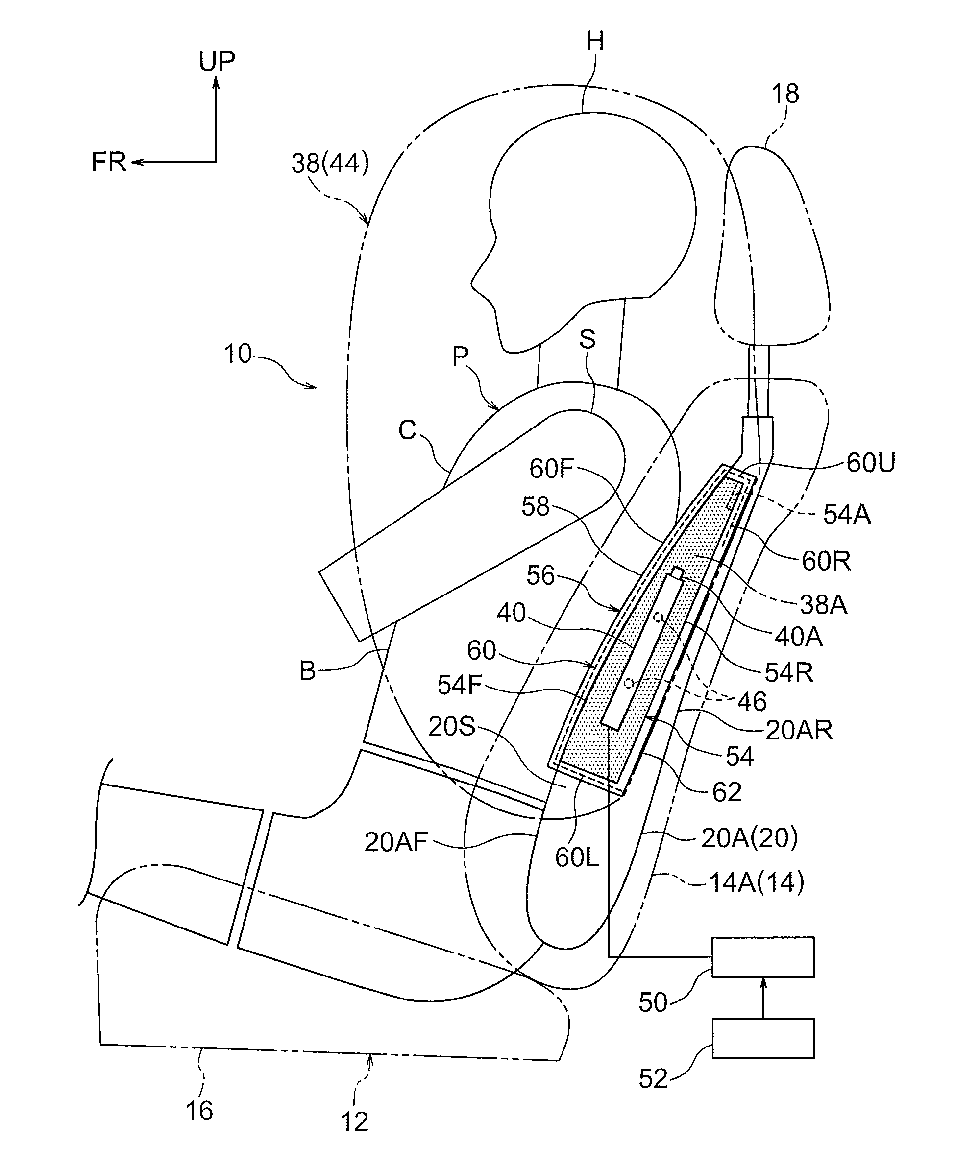 Vehicle far side airbag device