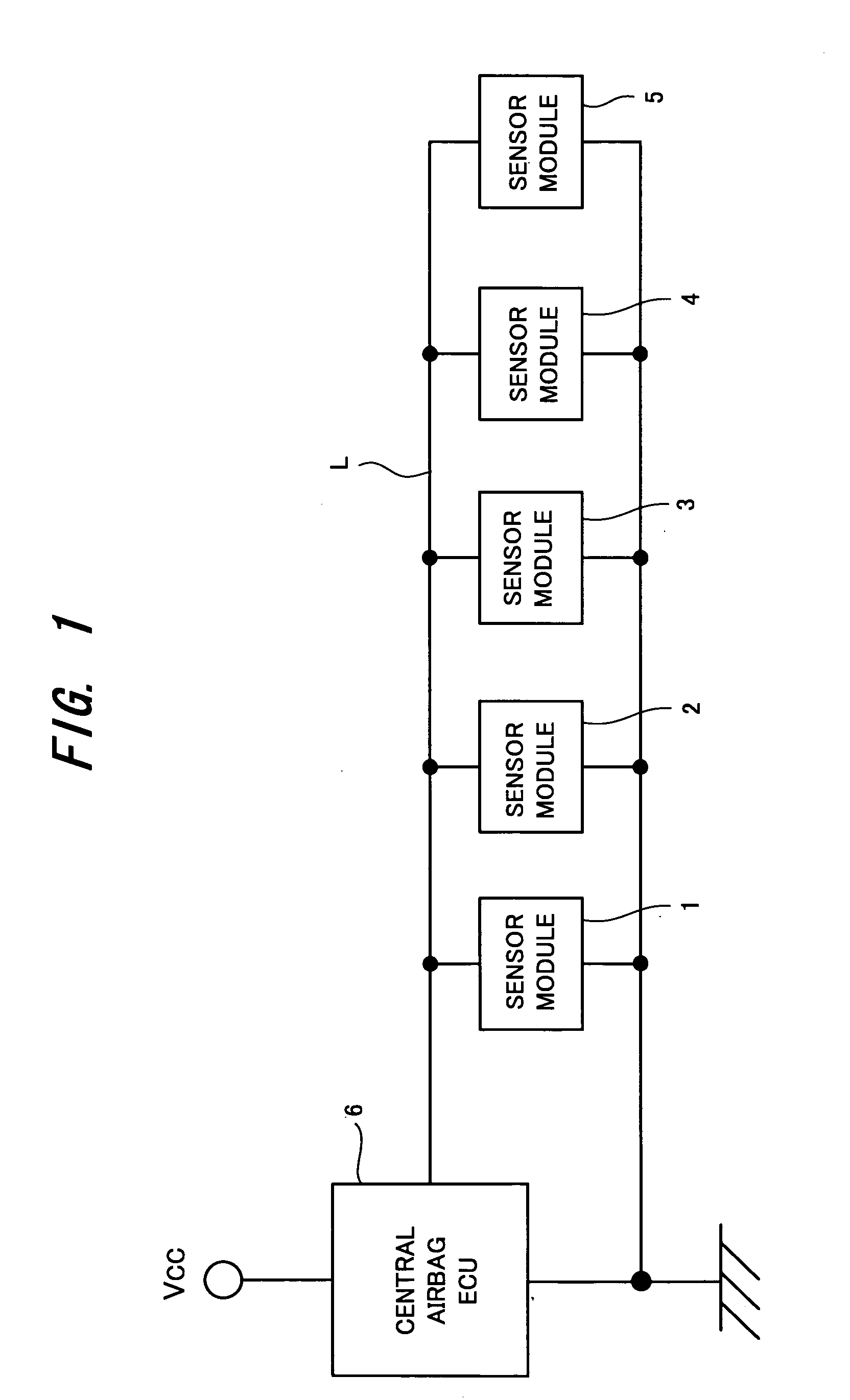 Apparatus for transmitting data acquired from bus-connected plural on-vehicle sensors to processing unit