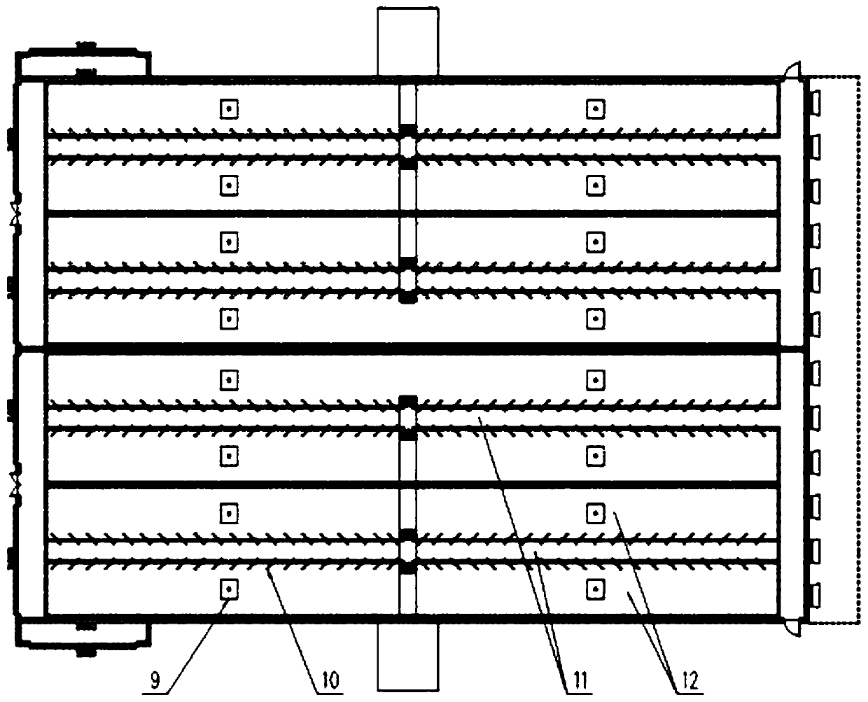 Odor removal ventilation system inside pig house