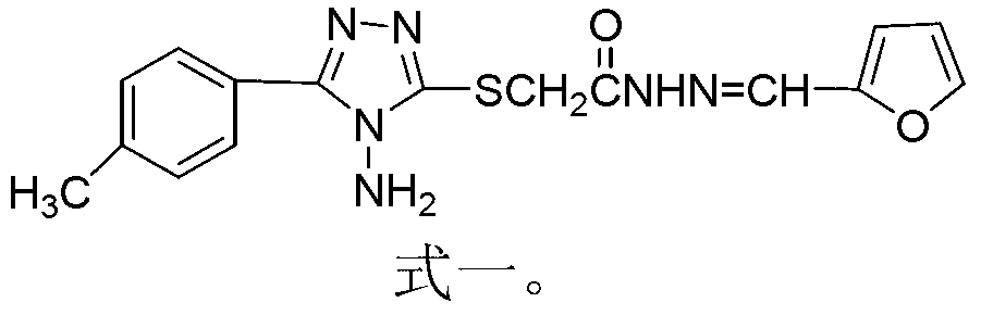 Application of furan-containing triazole compound used as effective corrosion inhibitor