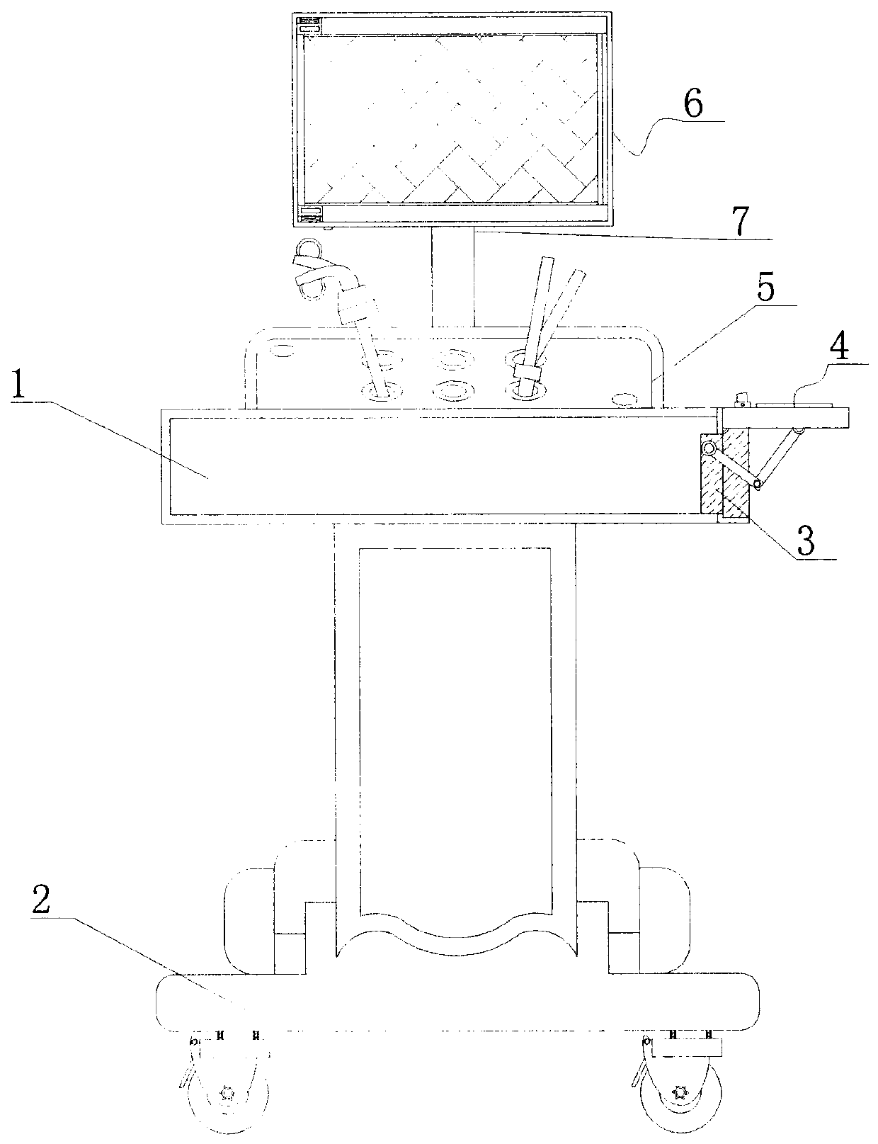 Training device for simulating medical thoracoscopy surgery