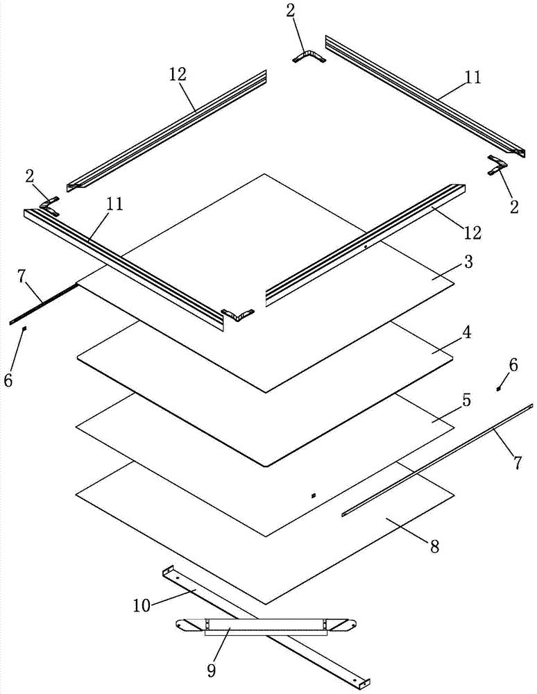 led panel light and its frame