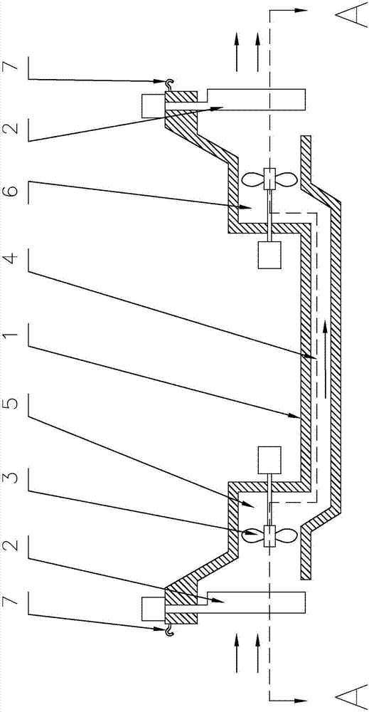 Ship propelled through front resistance elimination and rear pressure increase