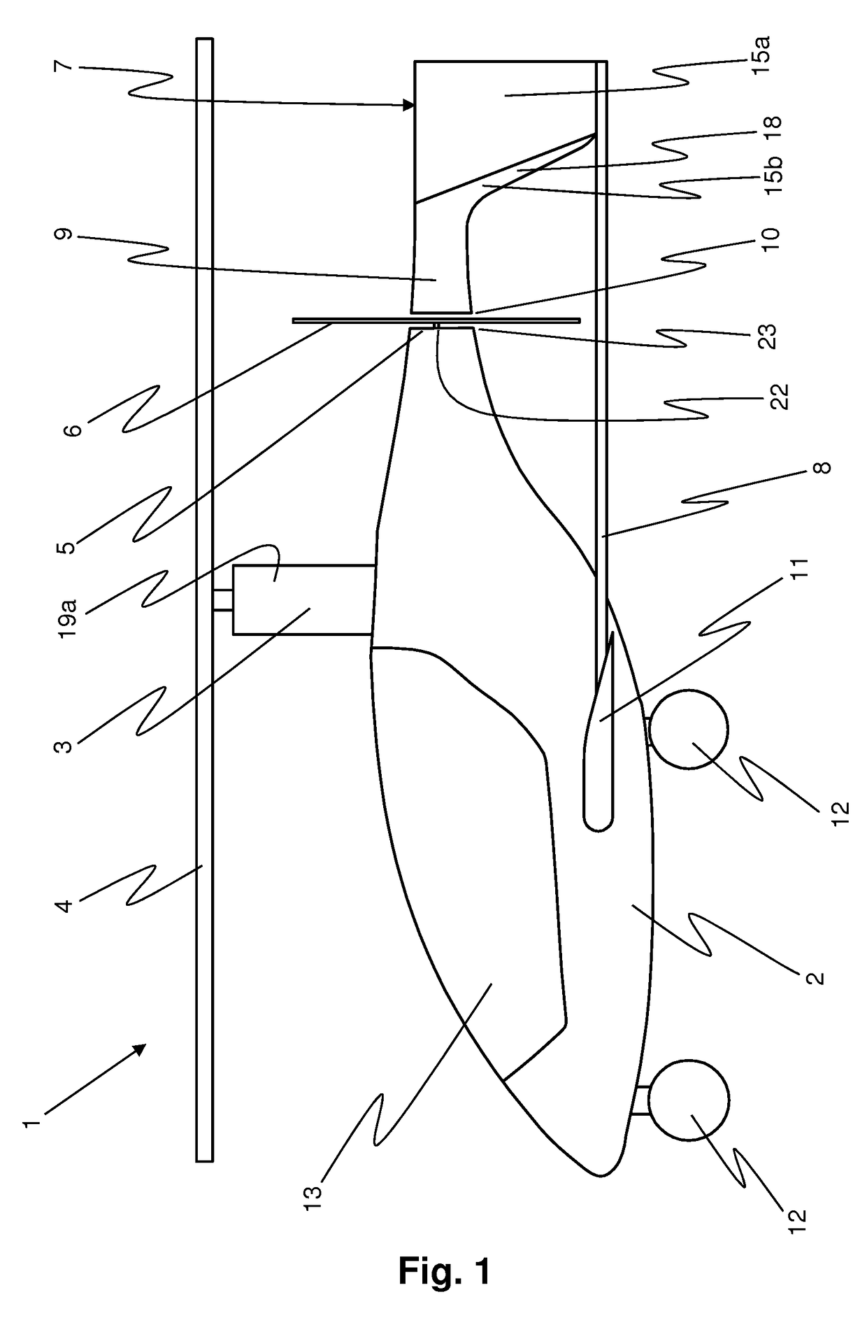 Autogyro with a streamlined outer contour