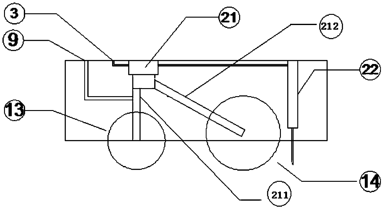 Carbon fiber cloth reinforcement automatic construction device suitable for variable cross-section rib structure