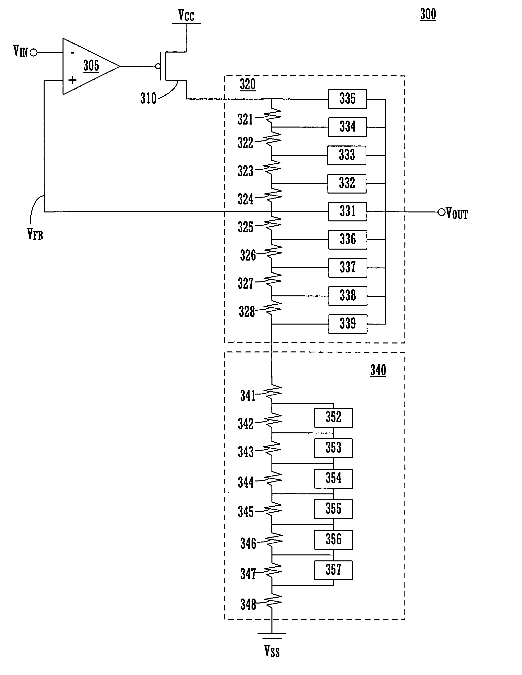 Method and circuit for adjusting a reference voltage signal