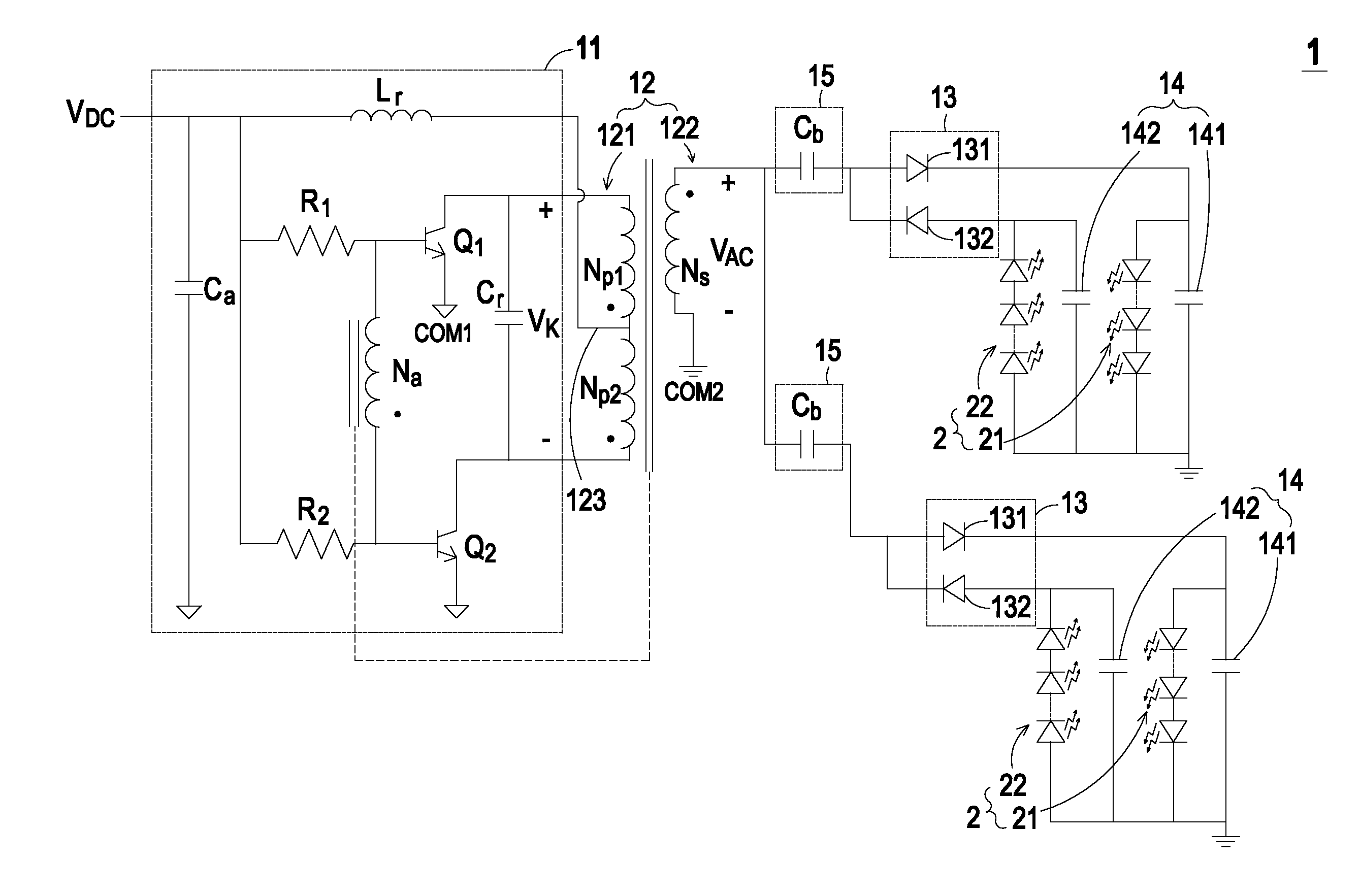 Backlight driving circuit for use in LCD panel