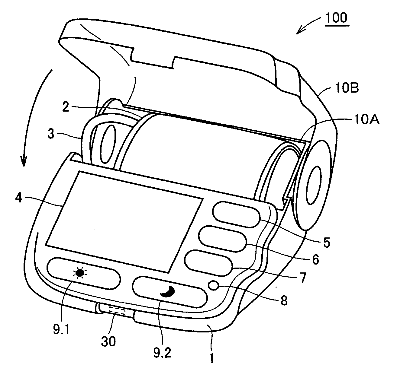 Electronic blood pressure monitor calculating average value of blood pressure