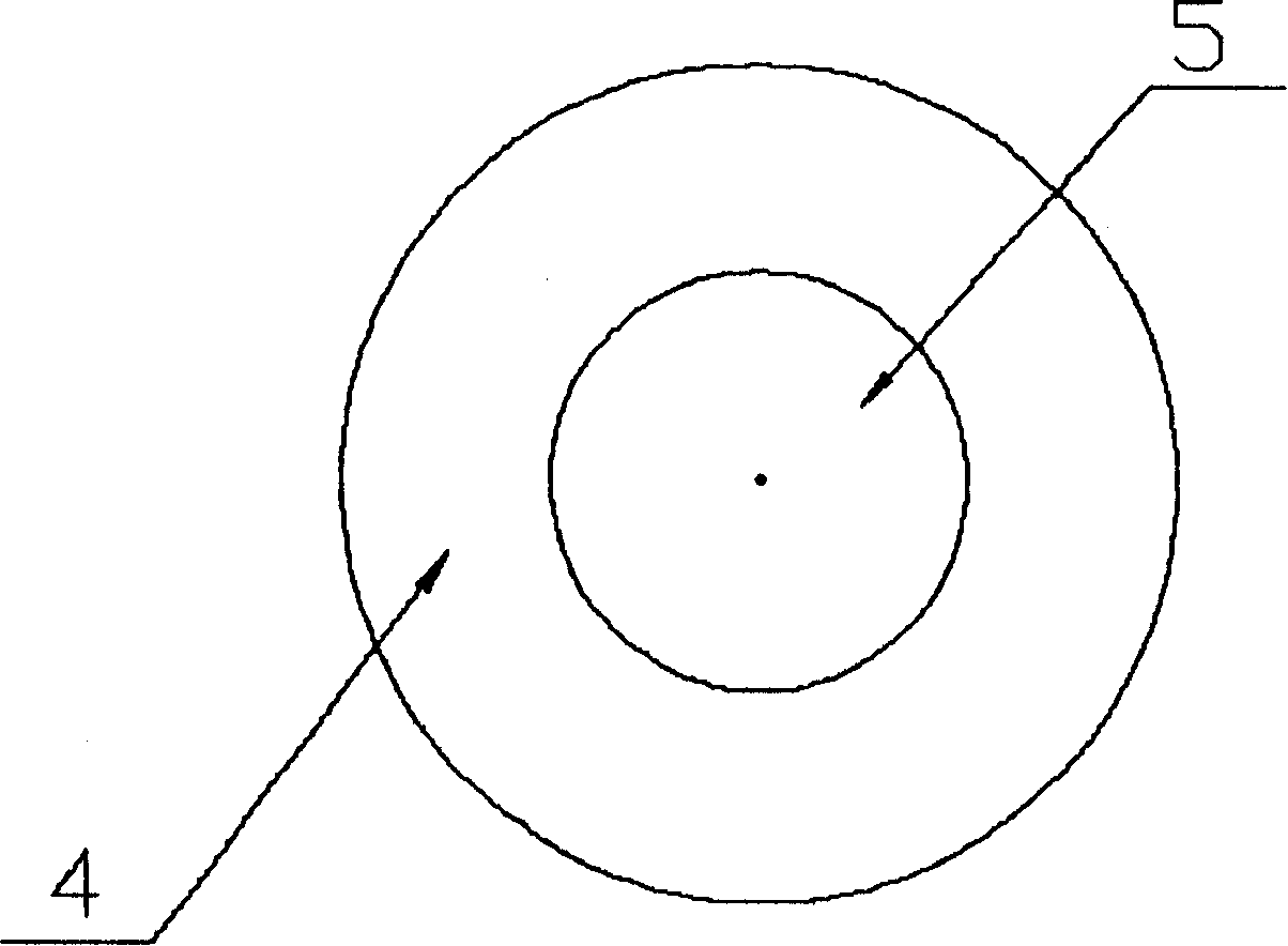 Combined holophote laser resonant cavity composed of right-angle round platform inboard surface and right-angle taper outboard surface