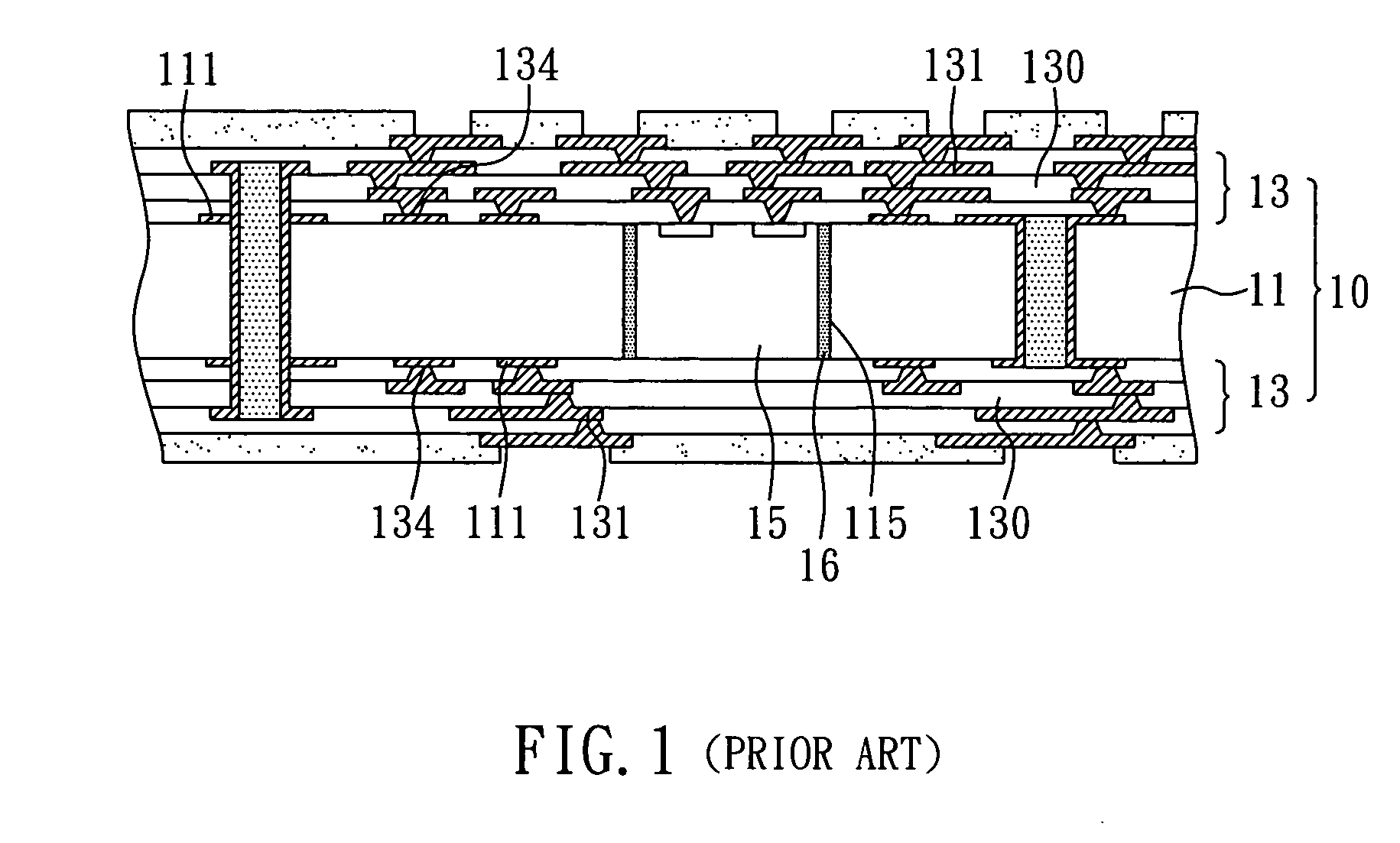 Packaging substrate structure having semiconductor chip embedded therein and fabricating method thereof