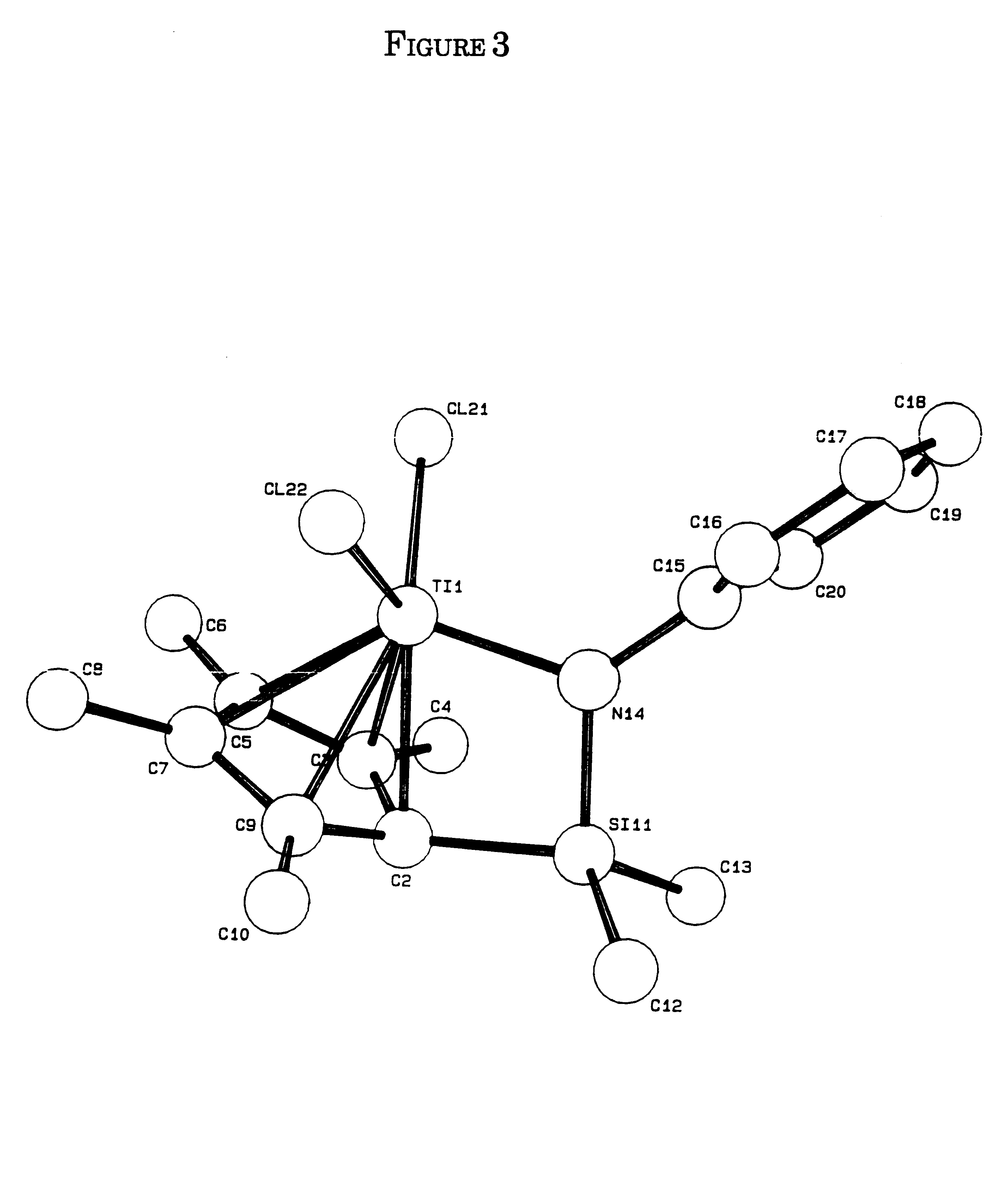 Olefin polymerization process using supported constrained geometry catalysts