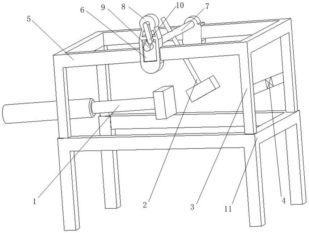 Device for removing blockage of chlorine spray gun of fused salt chlorination furnace