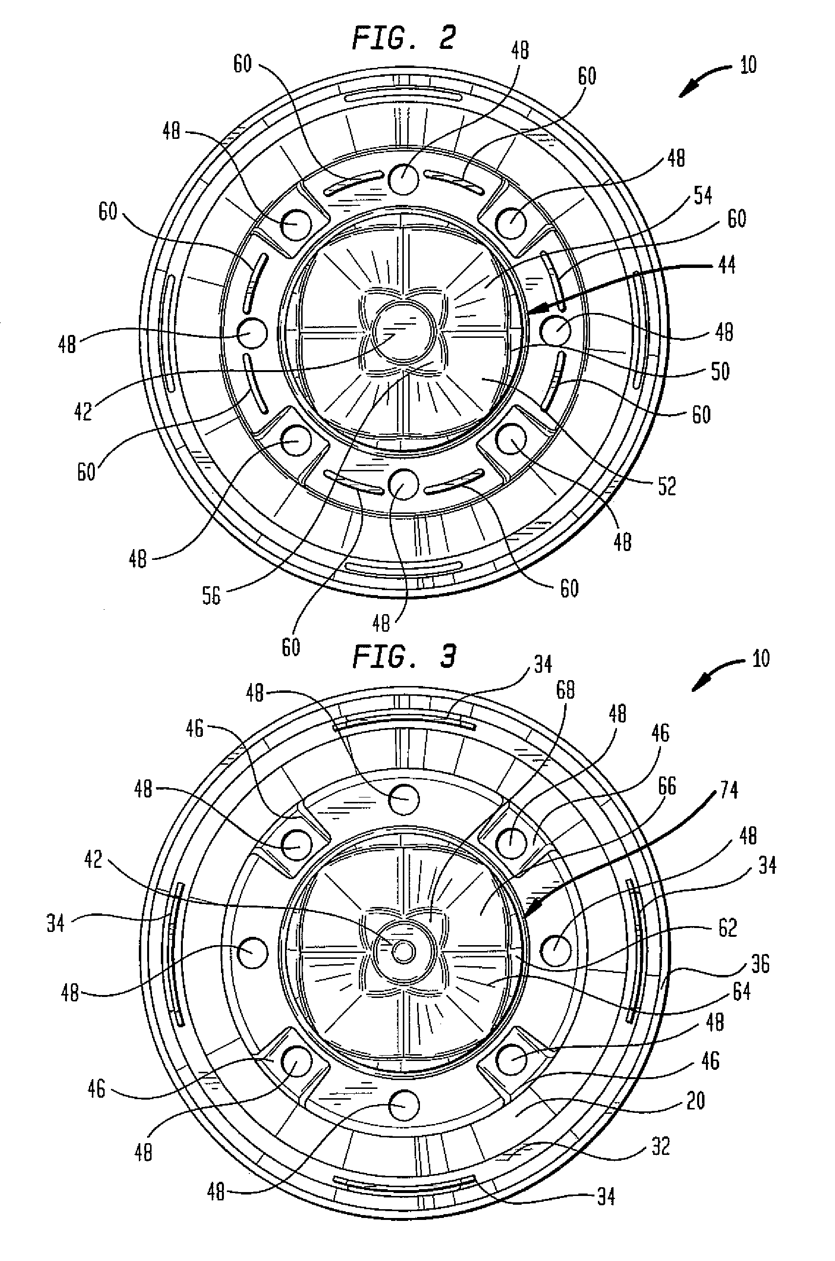 Planting pots and multi-compartment tray having self-orienting configuration