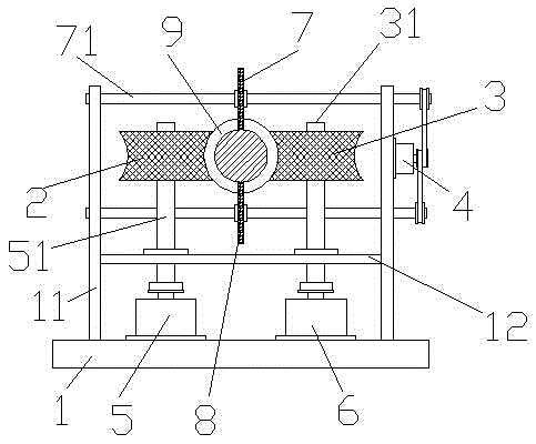 Automatic cable stripping device