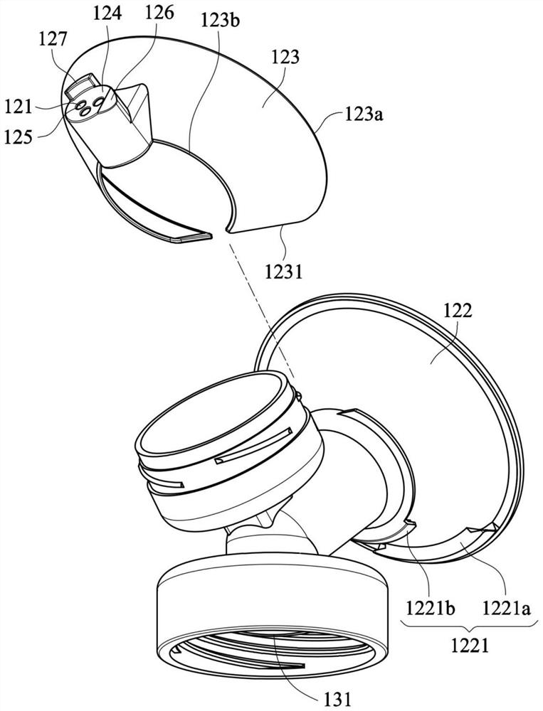 Connector of electric breast pump and electric breast pump with connector