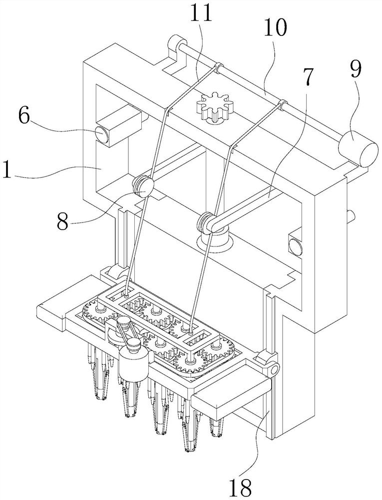 Gate aquatic plant cleaning device for water conservancy project