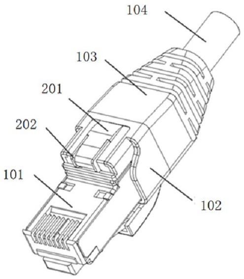 RJ45 interface connector with intelligent chip management function