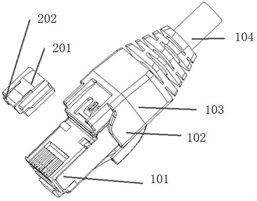 RJ45 interface connector with intelligent chip management function