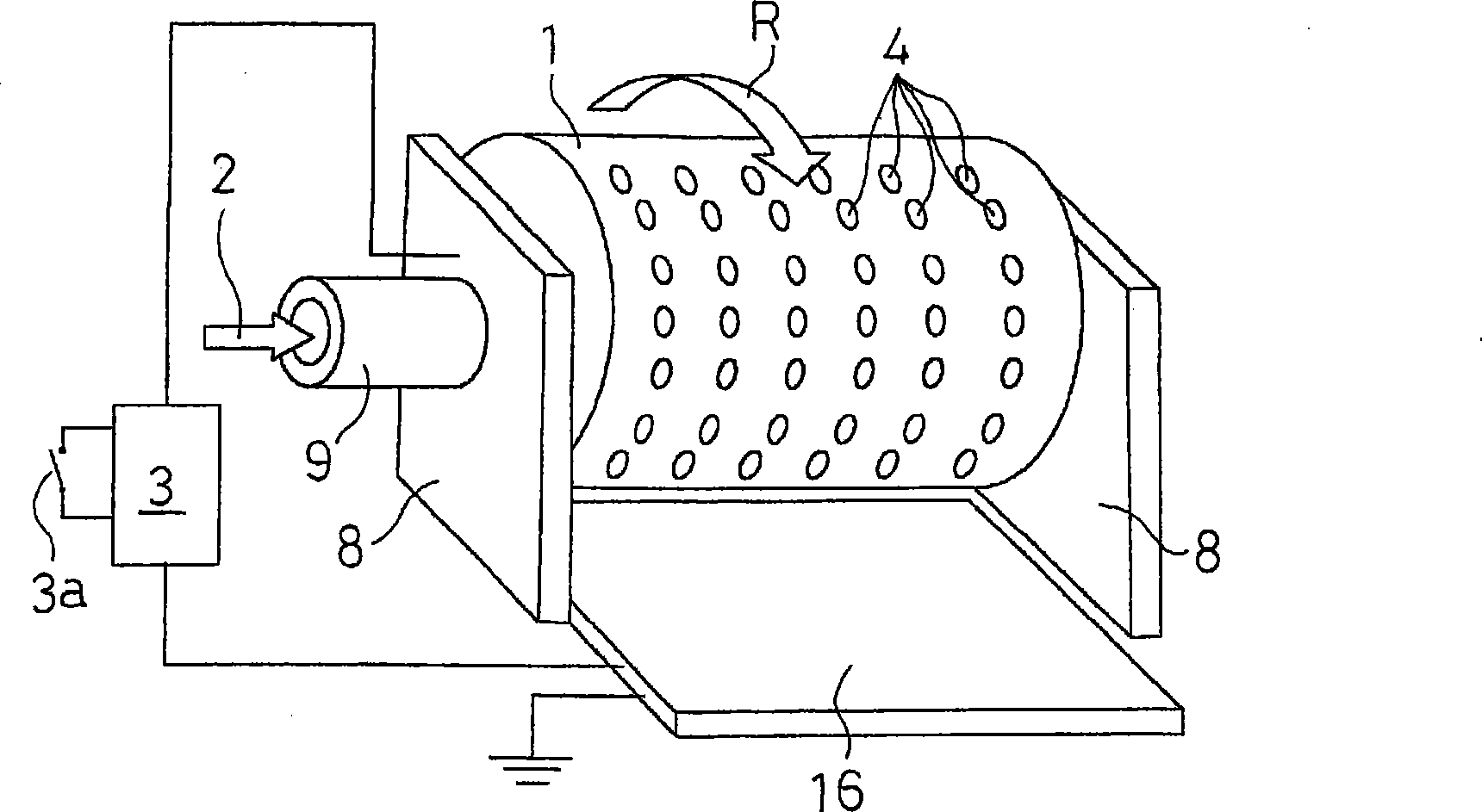 Method and apparatus for producing nanofiber and polymeric web