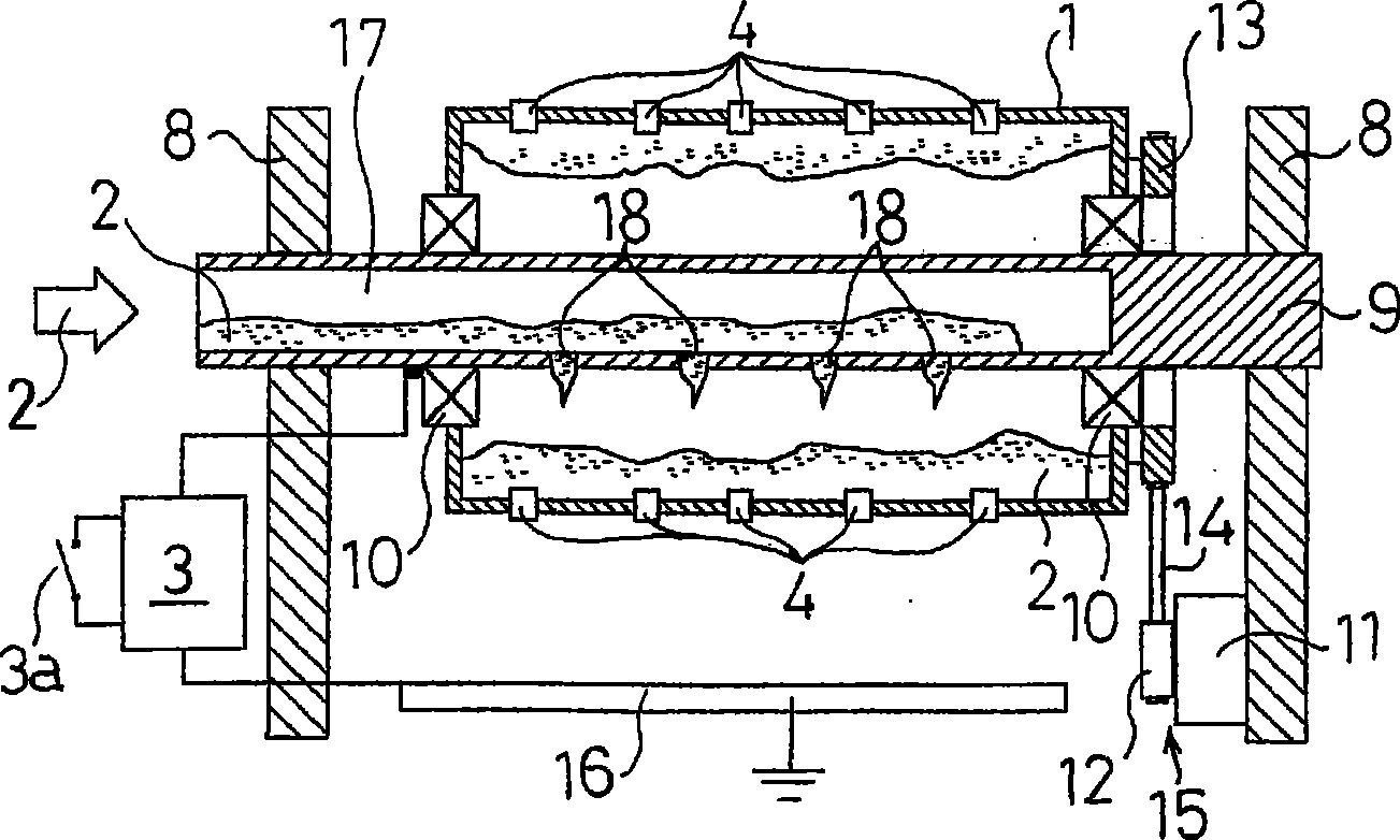 Method and apparatus for producing nanofiber and polymeric web